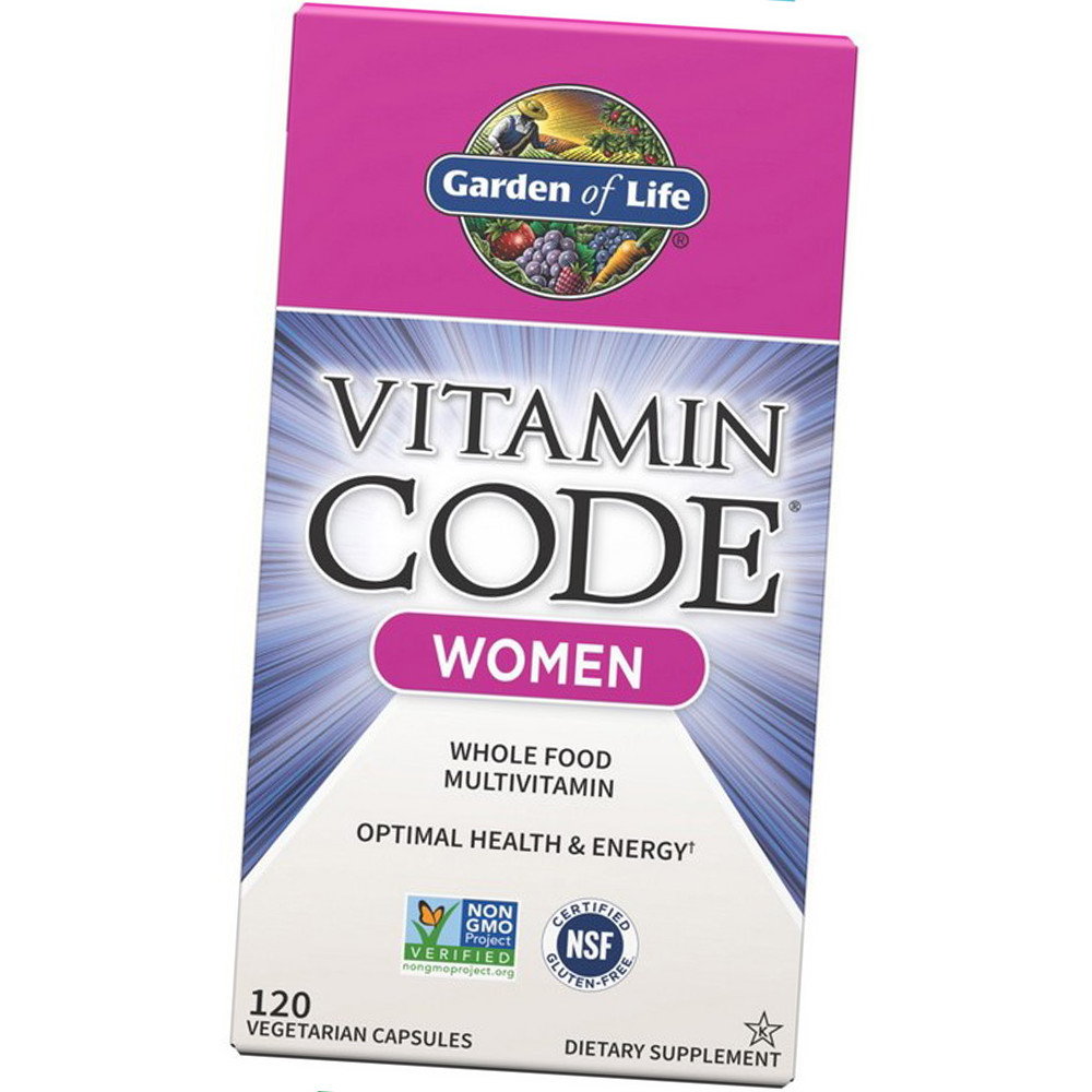 Сирі вітаміни для жінок Garden Of Life Vitamin Code Women 120 капсул