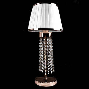 Настільна лампа класична з кришталевими камінням на 1 лампу 57 см SM-7291/1T/FGD