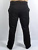 Штани спортивні чоловічі трикотажні у великих розмірах Штани чоловічі бренд 3 кишені — батал 56 Чорний, фото 2