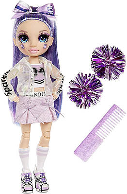 Rainbow High Cheer Violet Willow – Purple Cheerleader Fashion Doll. Кукла Чер-лідер Вайолет Віллоу