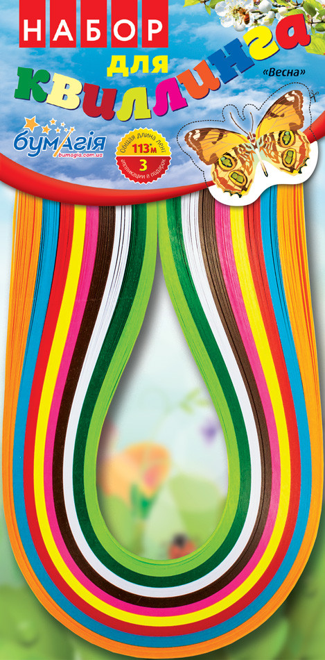 Набір для квінінгу, 5 мм, 420 мм, 9 кольорів, фото 1