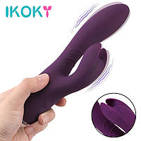 IKOKY G-spot Стрімуляючий клітор міняючий ковзання інтимні іграшки для жінок 10 режимів подвійний