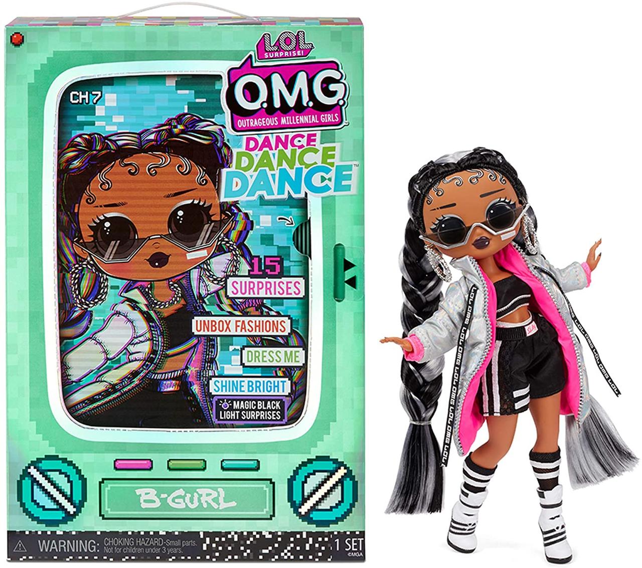 LOL Surprise OMG Dance Dance Dance B-Gurl Fashion Doll with 15 Surprises. Лялька лол 15 сюрпризів