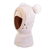 Зимняя шапка-шлем для девочки TuTu арт. 3-005808 (48-52, 52-56)