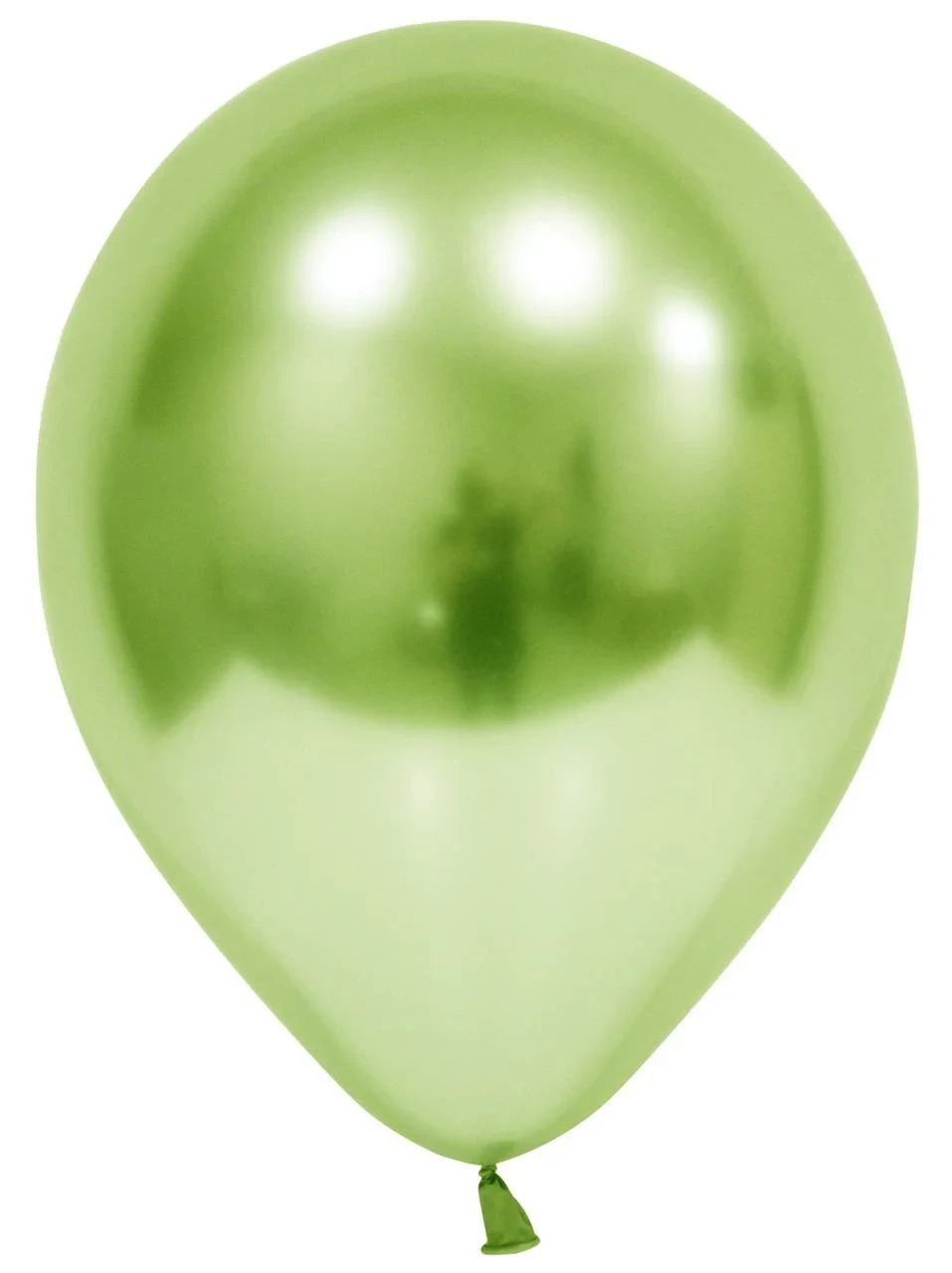 BAL 12" Хром світло-зелений. Кулі повітряні латексні хром