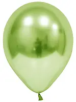 BAL 12" Хром светло-зеленый. Шары воздушные латексные хром