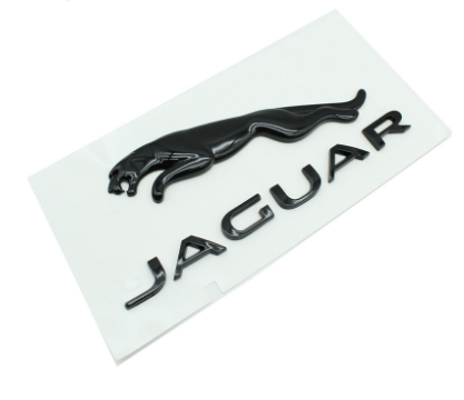 Емблема з написом Jaguar чорна, фото 1