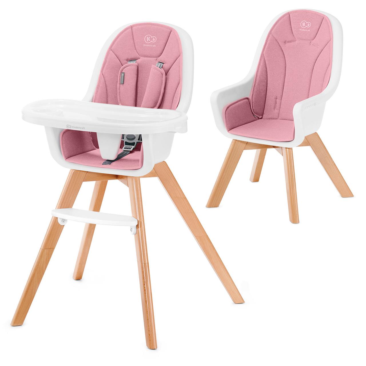Стілець для годування 2в1 KiderKraft Tixi Pink