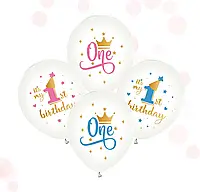 ТЗ 12" It`s my 1st birthday. Шары латексные Мой 1ый День рождения Мін.замовлення 5 шт