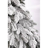 Ялинка "Колівська ЗАСНІЖЕННА" 2.3м штучна лита (2253 ялинка занижена/ялинка зі снігом, фото 3