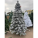 Ялинка "Колівська ЗАСНІЖЕННА" 2.3м штучна лита (2253 ялинка занижена/ялинка зі снігом, фото 6