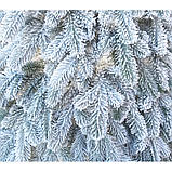 Ялинка "Колівська ЗАСНІЖЕННА" 2.3м штучна лита (2253 ялинка занижена/ялинка зі снігом, фото 7