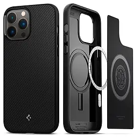 Чохол Spigen для iPhone 13 Pro Max (6.7") - Mag Armor, Matte Black