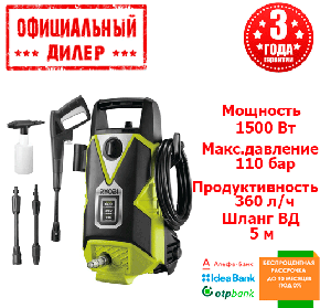 Мийки високого тиску RYOBI