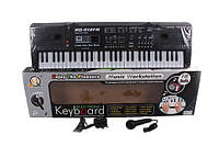 Пианино синтезатор с радио MQ 012 FM от сети с микрофоном 61 клавиша