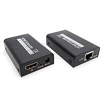 Активний подовжувач HDMI v1.4 за витою парою (UTP), до 60 м, Full 3D, фото 3