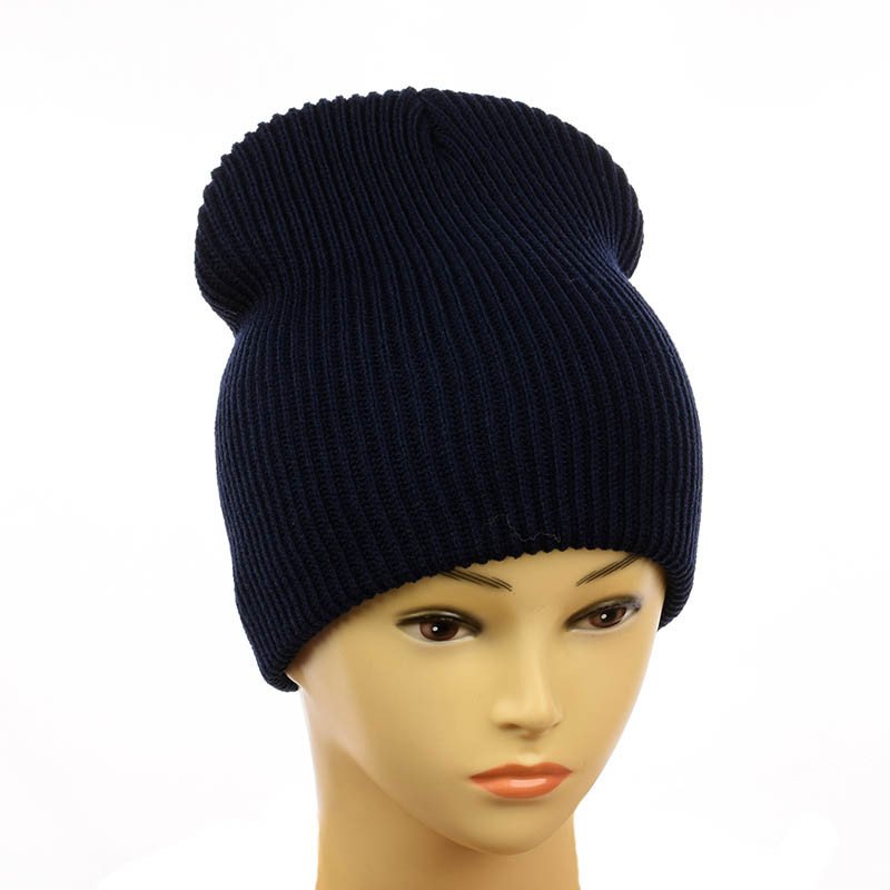 Шапка-лопата "Моніка"  темно-синій