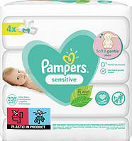 Детские влажные салфетки Pampers Sensitive, 208 шт