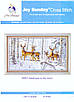 Набір для вишивання за нанесеною на канву схемою "Antelopes in the snow". AIDA 14CT printed 67*41 см, фото 3