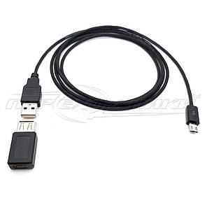 Кабель подовжувач micro USB через перехідник, фото 4
