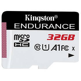 Картка пам'яті Kingston 32GB microSD class 10 UHS-I U1 A1 High Endurance (SDCE/32GB)