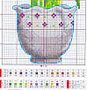 Набір для вишивання хрестиком по нанесеному на канву схемі  "Purple flower". AIDA 14CT printed, 15*30 см, фото 4