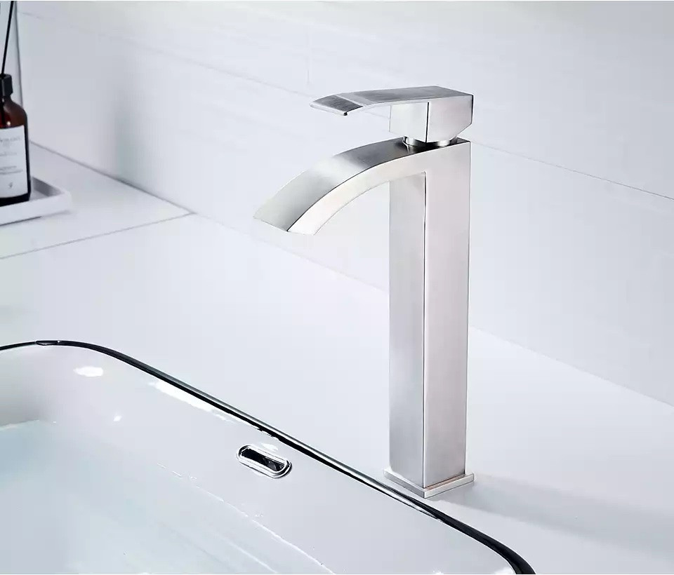 Змішувач для умивальника високий з неіржавкої сталі (SUS304) SANTEP 898-2, фото 1