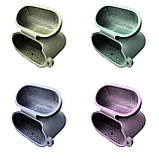 Чохол для AirPods 1/2 Silicone case Microfiber (з мікрофіброю) Yellow, фото 3