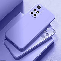 Силіконовий чохол із мікрофіброю для Xiaomi Redmi 10 2022 лавандовий тонкий матовий