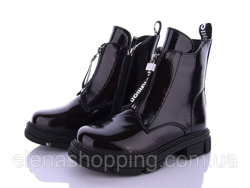 Зимові стильні черевики для дівчинки BESSKY (код 1005-00) р34