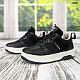 Кросівки жіночі на флісі демісезонні чорні на білій підошві Dago Style, фото 9