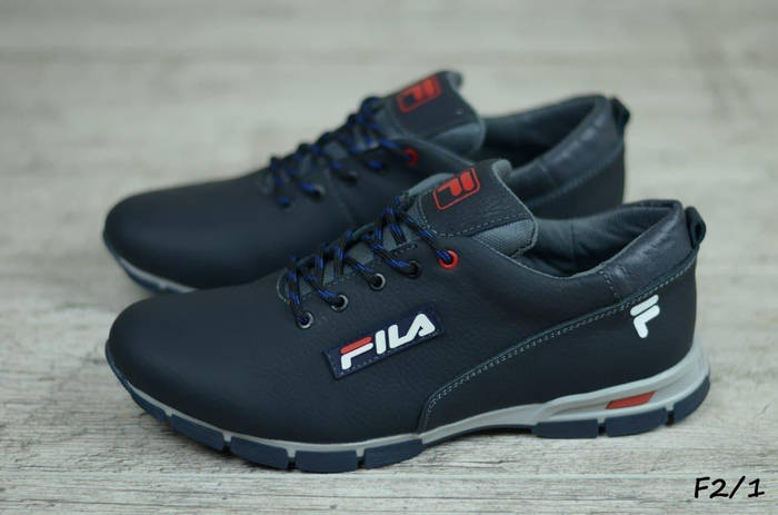 Мужские кожаные кроссовки Fila синие,фила(40, 43), цена 2700 грн — Prom ...