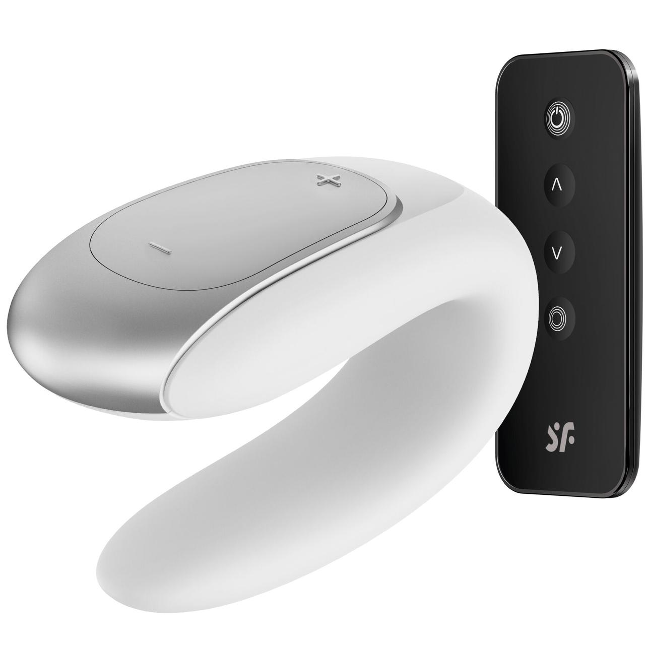 Смарт-вібратор для пар з пультом Д/у Satisfyer Double Fun (White)