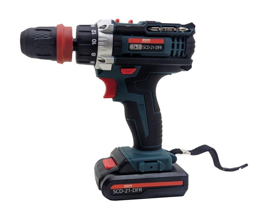 Шурупокрут акумуляторний Spektr SCD-21В DFR, фото 1