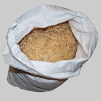 Мішок, Деревна стружка, наповнювач для пакування та декору, 1000 г деревна вовна для подарунків,