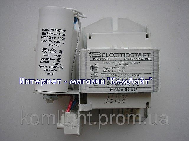 Моноблок ELECTROSTART для запуска натриевых ламп HSI 100Вт 220В(Болгария) - фото 5 - id-p195267486