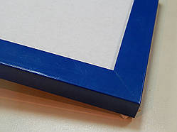 Рамка А4 (210х297).Профіль 22 мм. Синій глянсовий.