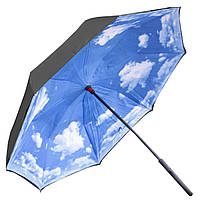 Зонт Up-Brella Голубое небо новинка смарт зонт обратного сложения ручка Hands Free умный зонт Dream