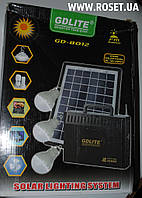 Портативный аккумулятор с солнечной панелью GDLite GD-8012 FM Radio