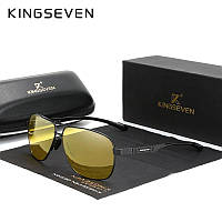 Солнцезащитные очки Авиатор в классической оправе с поляризованными линзами N7188 KINGSEVEN DESIGN Night