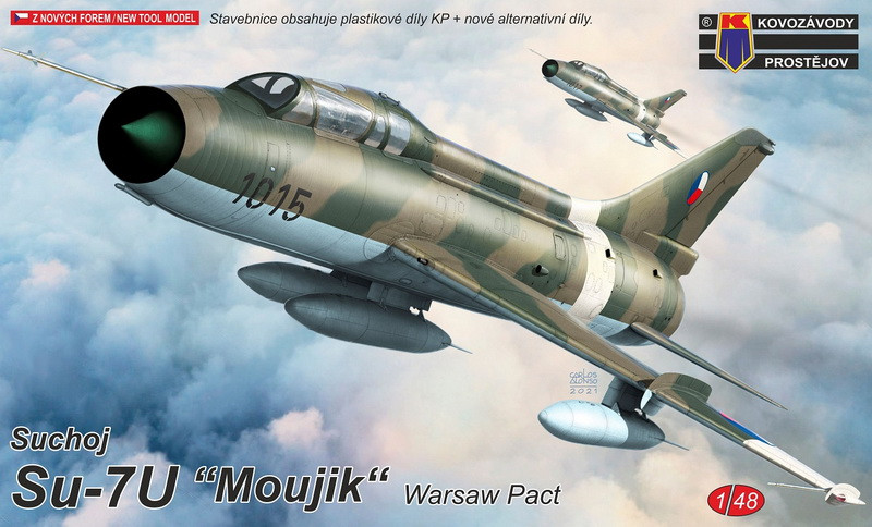 Пластикова модель 1/48 Kovozavody Prostejov 4821 радянський винищувач СУ-7 УМК „Warsaw Pact“, фото 1