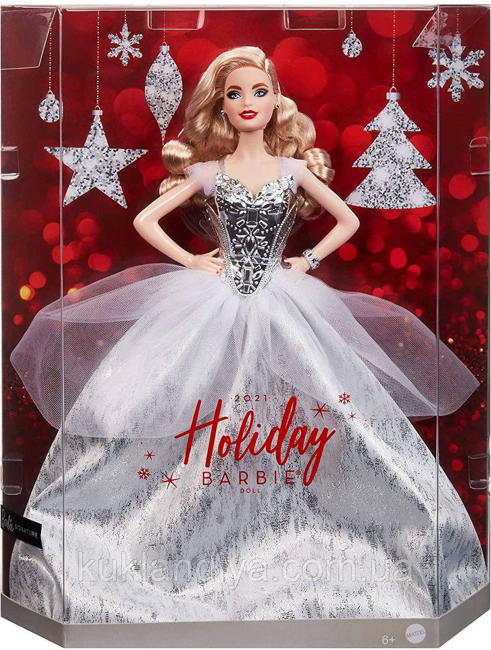 Колекційна лялька Барбі Святкова 2021 Holiday Barbie