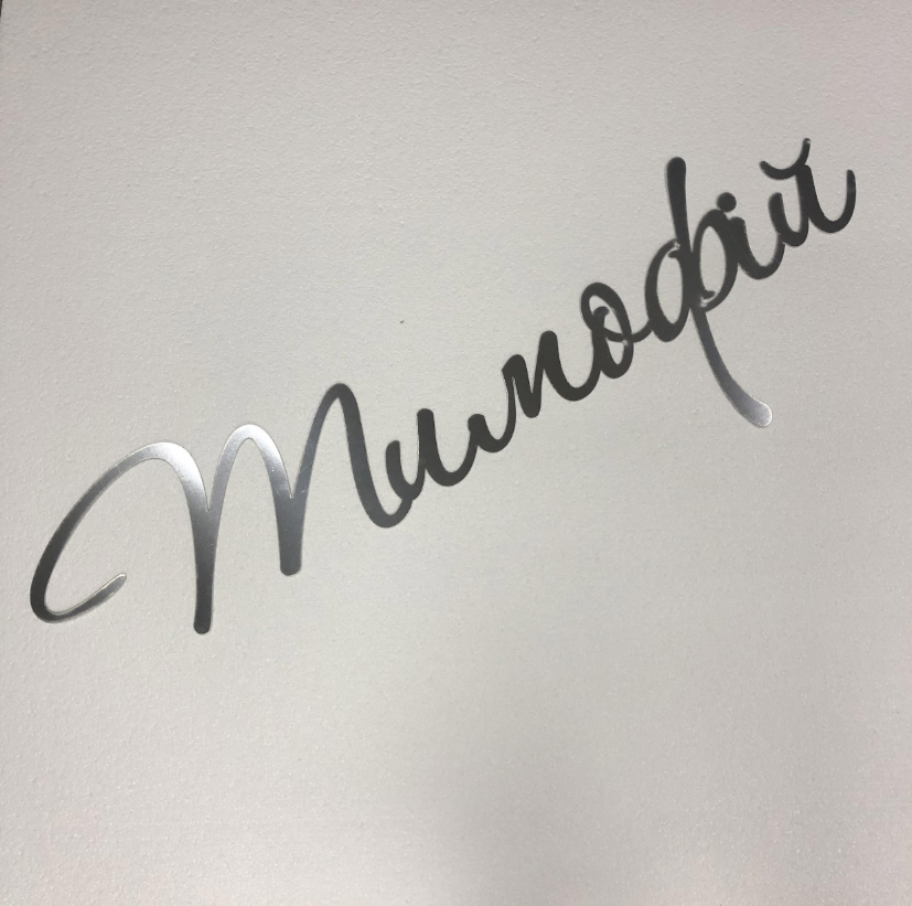 Ім’я з дзеркального пластику полістиролу для праздника Manific Decor Срібний Висота великої літери 15 см., фото 1