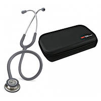 Стетоскоп 3M Littmann Classic III Серый с 2-мя мембранами 43 мм и 33 мм + чехол