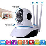 Бездротова Камера поворотна IP UKC Wi-Fi microSD 6030B, фото 6