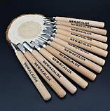 Набір стамесок для різьби по дереву Newacalox 12 шт., фото 4