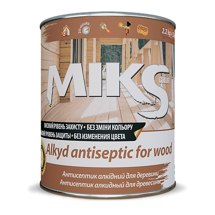 Антисептик для дерева Miks Color 0.7 кг, фото 1