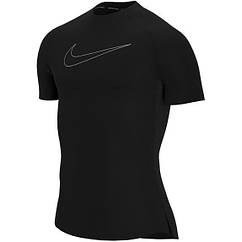 Футболка компрессійна чоловіча Nike Pro Dri-FIT поліестер чорна (DD1992-010)