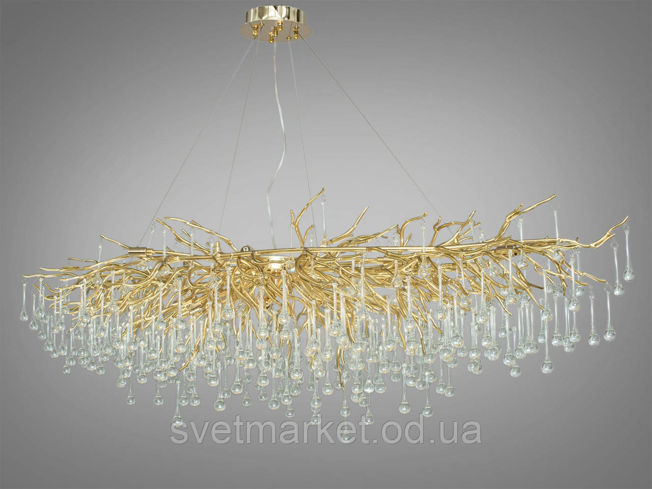 Сучасна кришталева люстра 616/1200x600G