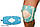 Магнітний наколінник еластичний Біомаг НМЕ-01, бандаж на коліно Блакитний (наколенник эластичный), фото 3